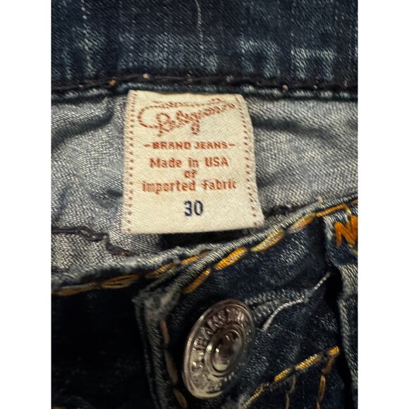 Vintage TRUE RELIGION Y2K World Tour Distressed Jeans 30W/L 29 - Picture 5 of 8